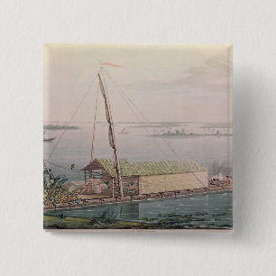 Chapa Cuadrada Balsa en el río de Guayaquil