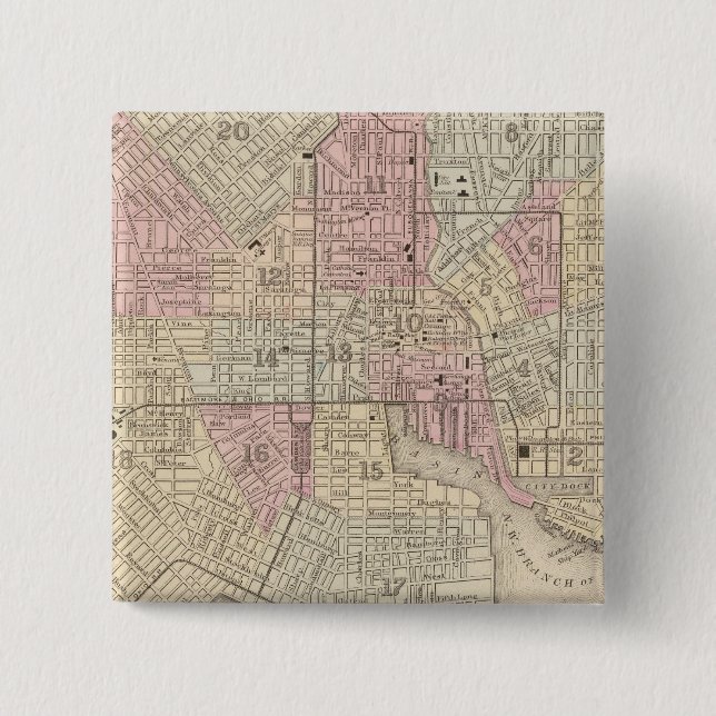 Chapa Cuadrada Baltimore 4 (Anverso)