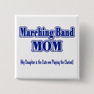 Chapa Cuadrada Banda de marcha Mamá/ Clarinete