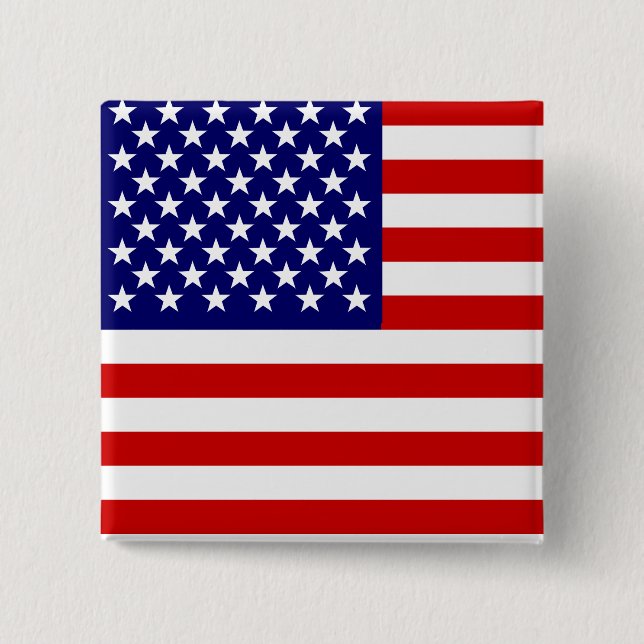 Chapa Cuadrada Bandera americana (Anverso)