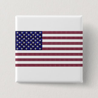 Chapa Cuadrada Bandera Americana