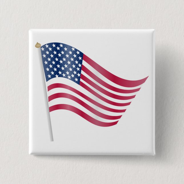 CHAPA CUADRADA BANDERA AMERICANA (Anverso)