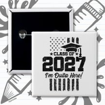 Bandera Americana Graduación Clase Superior 2027