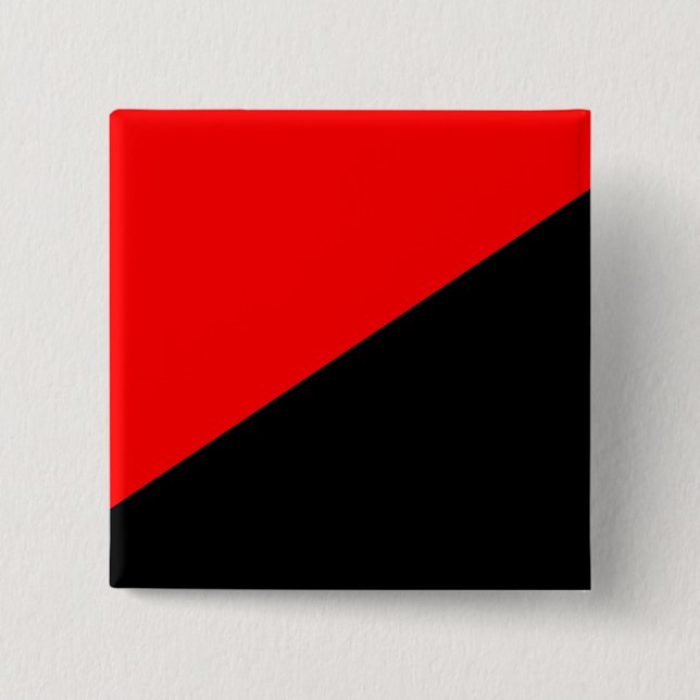 Chapa Cuadrada Bandera Anarquista (Anarquismo) (Anverso)