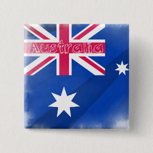 Chapa Cuadrada Bandera australiana
