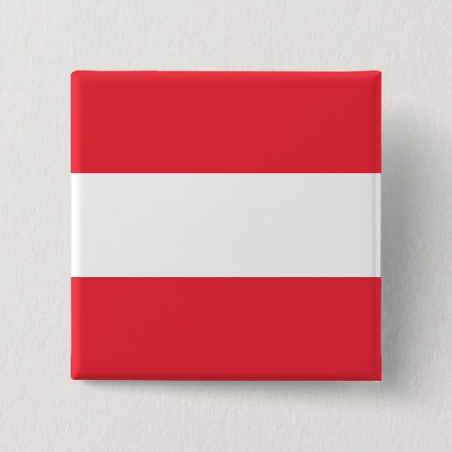 Chapa Cuadrada Bandera austriaca (Austria) (Anverso)