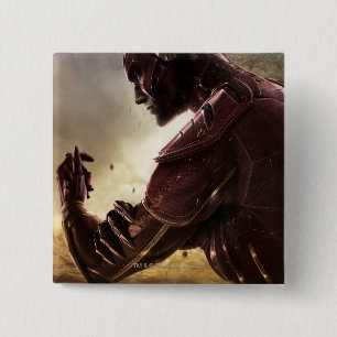 Chapa Cuadrada Bandera: Batman, flash