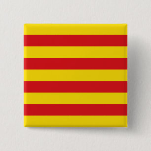 Chapa Cuadrada Bandera catalana