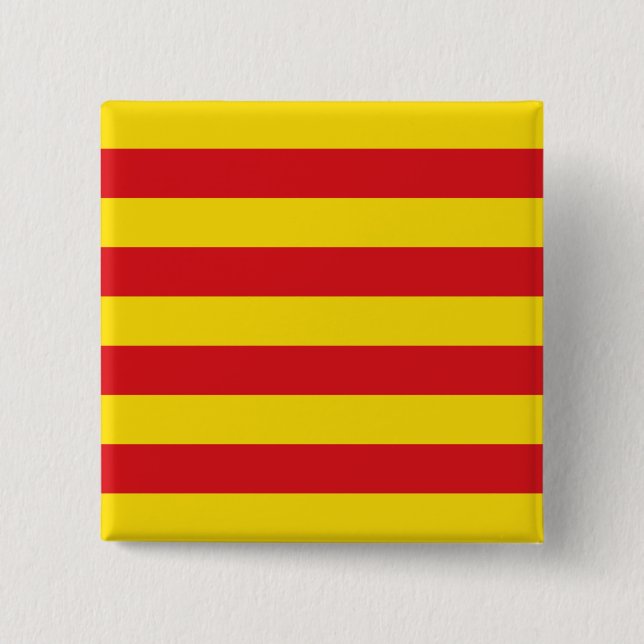 Chapa Cuadrada Bandera catalana (Anverso)