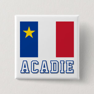 Chapa Cuadrada Bandera de Acadia
