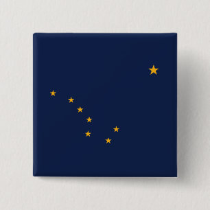 Chapa Cuadrada Bandera de Alaska