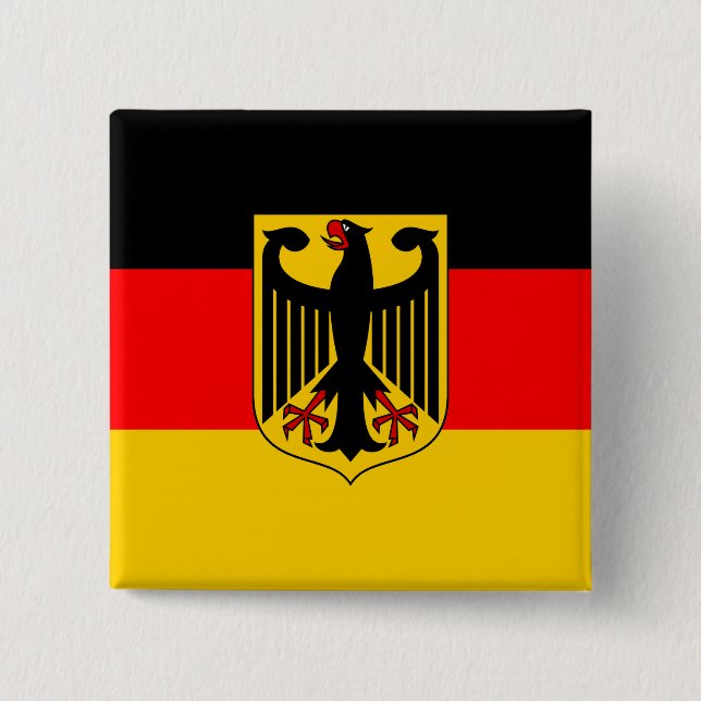 Chapa Cuadrada Bandera de Alemania (Anverso)