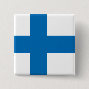 Chapa Cuadrada Bandera de alta calidad de Finlandia