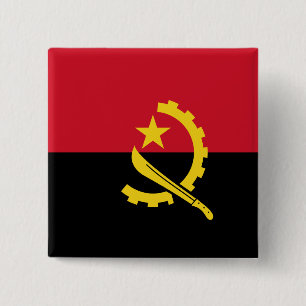 Chapa Cuadrada Bandera de Angola
