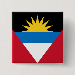 Chapa Cuadrada Bandera de Antigua y Barbuda