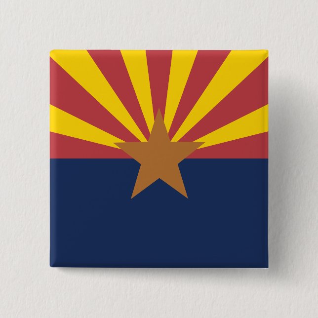 Chapa Cuadrada Bandera de Arizona (Anverso)