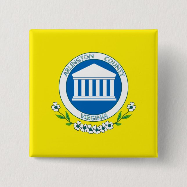 Chapa Cuadrada Bandera de Arlington (Virginia) (Anverso)