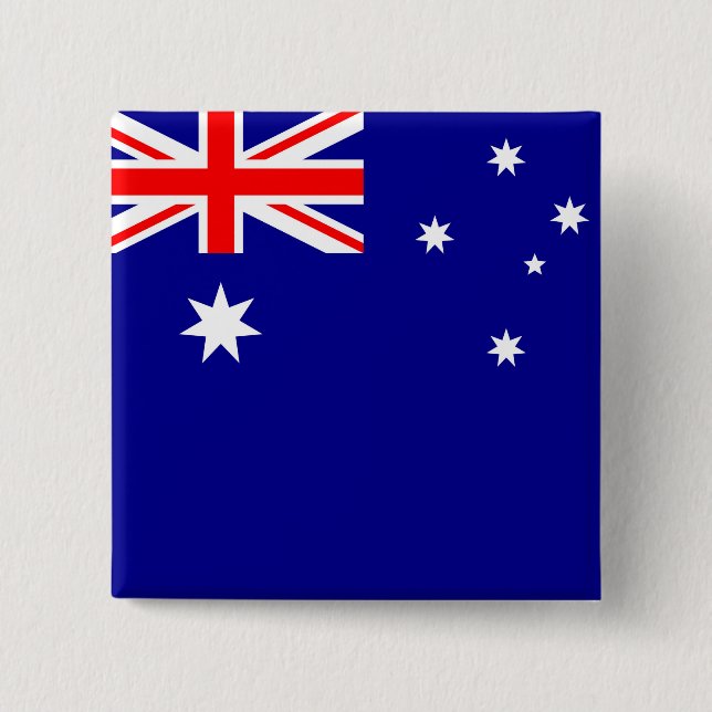 Chapa Cuadrada Bandera de Australia (Anverso)