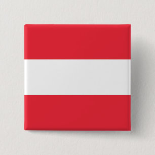 Chapa Cuadrada Bandera de Austria