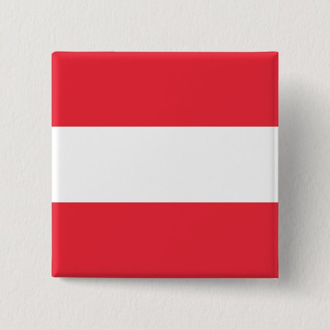 Chapa Cuadrada Bandera de Austria (Anverso)