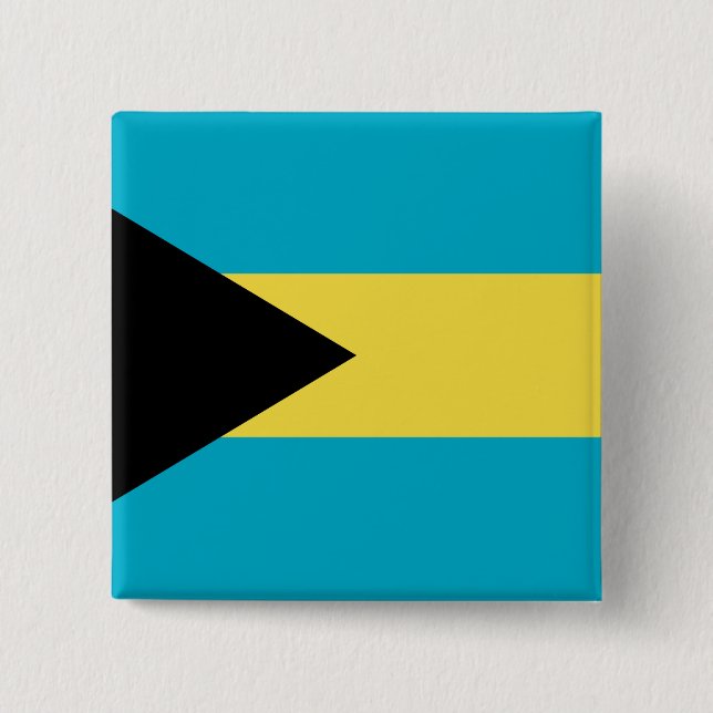 Chapa Cuadrada Bandera de Bahamas (Anverso)