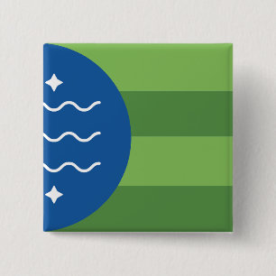 Chapa Cuadrada Bandera de Bellingham, Washington