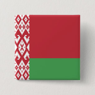 Chapa Cuadrada Bandera de Bielorrusia