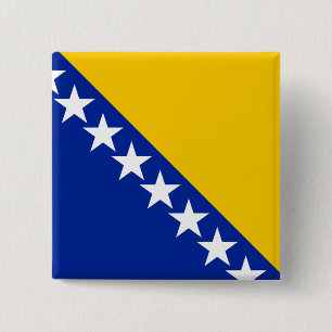 Chapa Cuadrada Bandera de Bosnia y Herzegovina