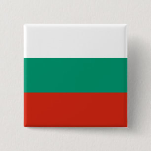 Chapa Cuadrada Bandera de Bulgaria