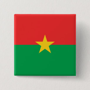 Chapa Cuadrada Bandera de Burkina Faso