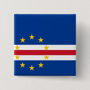 Chapa Cuadrada Bandera de Cabo Verde