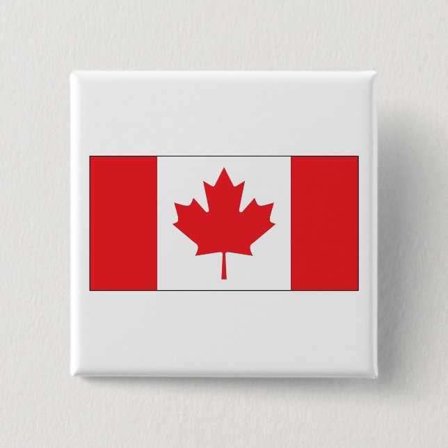 Chapa Cuadrada Bandera de Canadá (Anverso)