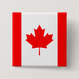 Chapa Cuadrada Bandera de Canadá (Canadá)