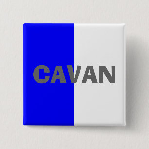 Chapa Cuadrada Bandera de Cavan del condado