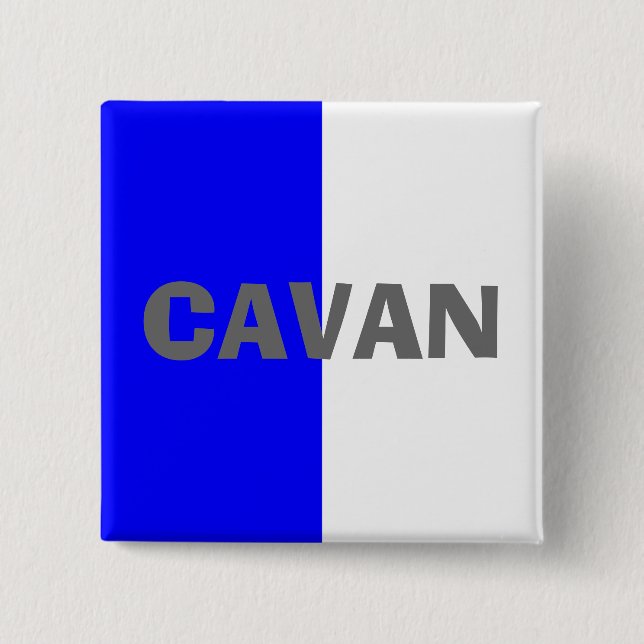 Chapa Cuadrada Bandera de Cavan del condado (Anverso)