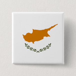 Chapa Cuadrada Bandera de Chipre