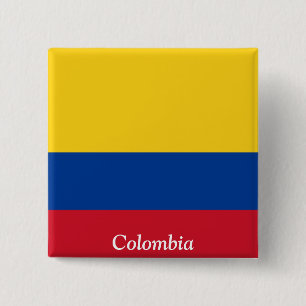 Chapa Cuadrada Bandera de Colombia