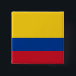 Chapa Cuadrada Bandera de Colombia (Colombia)<br><div class="desc">Productos de bandera mundial de personalizable - Por favor,  no dude en añadir su propio texto.</div>