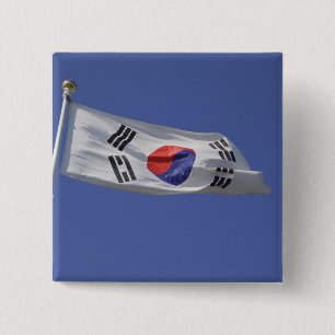 Chapa Cuadrada Bandera de Corea del Sur