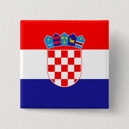 Chapa Cuadrada Bandera de Croacia