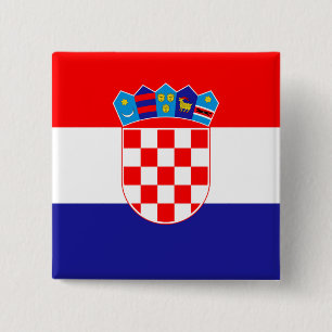 Chapa Cuadrada Bandera de Croacia