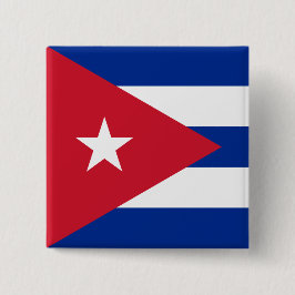 Chapa Cuadrada Bandera de Cuba