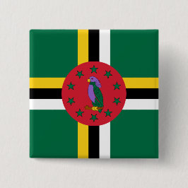 Chapa Cuadrada Bandera de Dominica