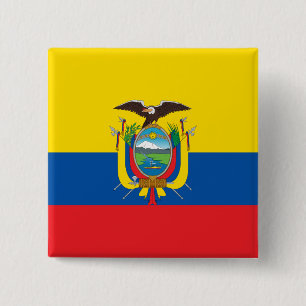 Chapa Cuadrada Bandera de Ecuador