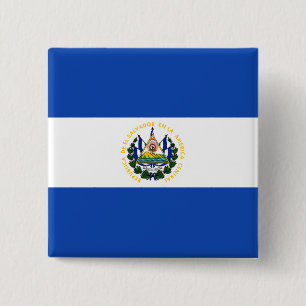 Chapa Cuadrada Bandera de El Salvador