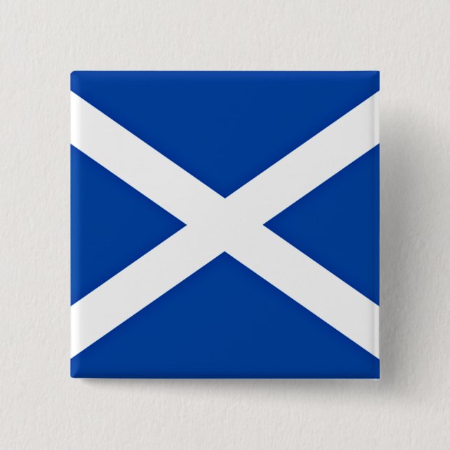 Chapa Cuadrada Bandera de Escocia (Anverso)