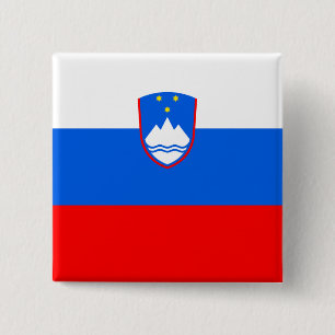 Chapa Cuadrada Bandera de Eslovenia