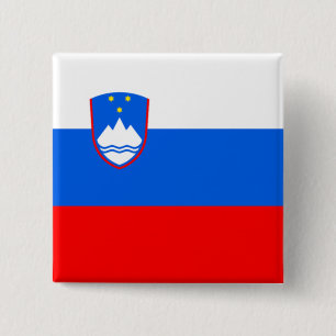 Chapa Cuadrada Bandera de Eslovenia