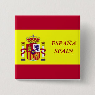 Chapa Cuadrada Bandera de España