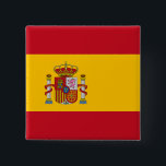 Chapa Cuadrada Bandera de España<br><div class="desc">Bandera de España</div>